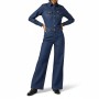 Wrangler Denim Wide Leg Jumpsuit Aged Blue