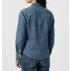 Wrangler Exag Yoke Denim Shirt Faded Blue