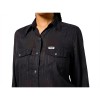 Wrangler Metallic Stripe Western Shirt Black