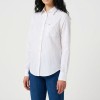 Wrangler Striped Button-Down Shirt Worn White