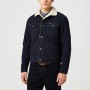 Wrangler Sherpa Collar Denim Jacket Navy