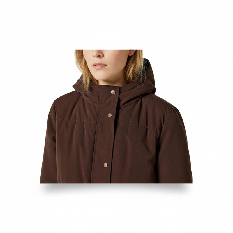 Wrangler Oversized Puffer Coat Mole Brown
