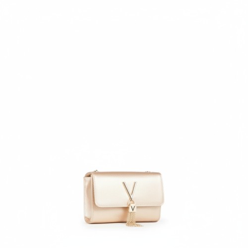 Mario Valentino Chain Tassel Crossbody Bag Gold