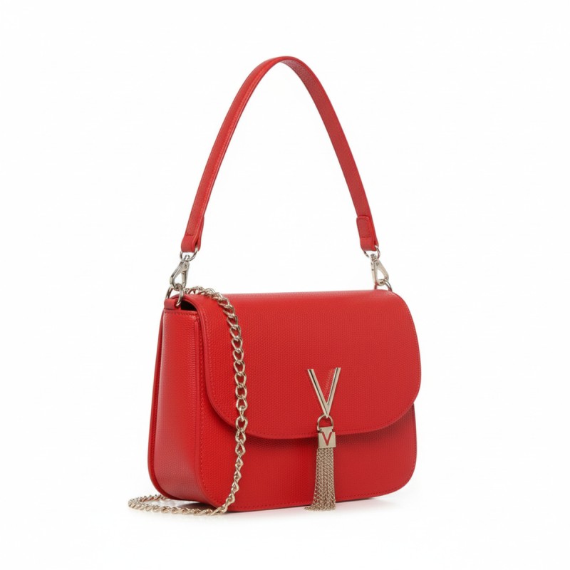 Mario Valentino Red Chain Shoulder Bag
