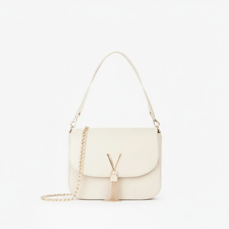 Mario Valentino Cream Chain Shoulder Bag