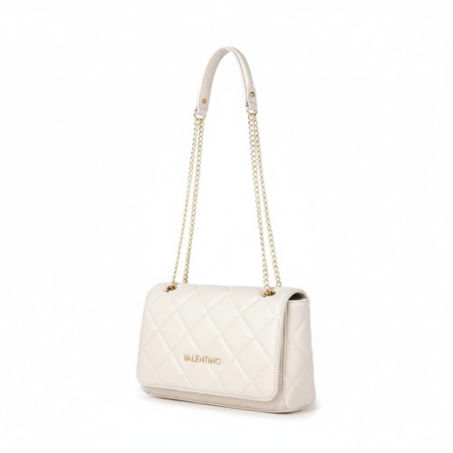 Mario Valentino Quilted Shoulder Bag White