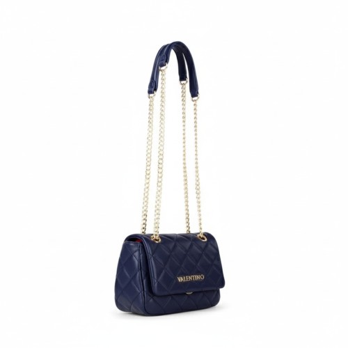 Mario Valentino Quilted Navy Blue Shoulder Bag