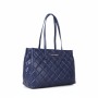 Mario Valentino Quilted Shoulder Bag Navy Blue