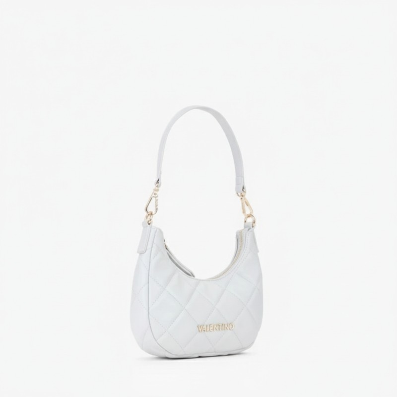 Mario Valentino White Quilted Shoulder Bag