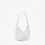 Mario Valentino White Quilted Shoulder Bag