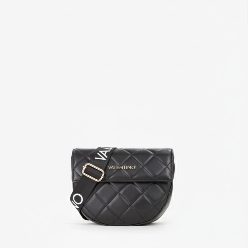 Mario Valentino Quilted Crossbody Bag Black