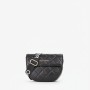 Mario Valentino Quilted Crossbody Bag Black