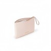 Mario Valentino Pink Leather Wristlet Clutch