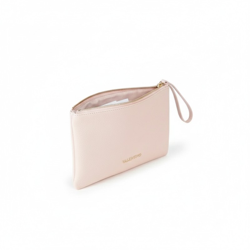 Mario Valentino Pink Leather Wristlet Clutch