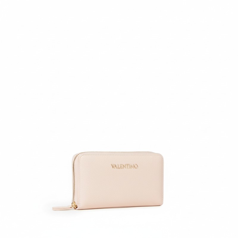 Mario Valentino Beige Zip Wallet Small