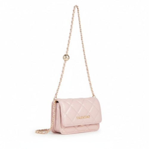Mario Valentino Quilted Crossbody Bag Pink