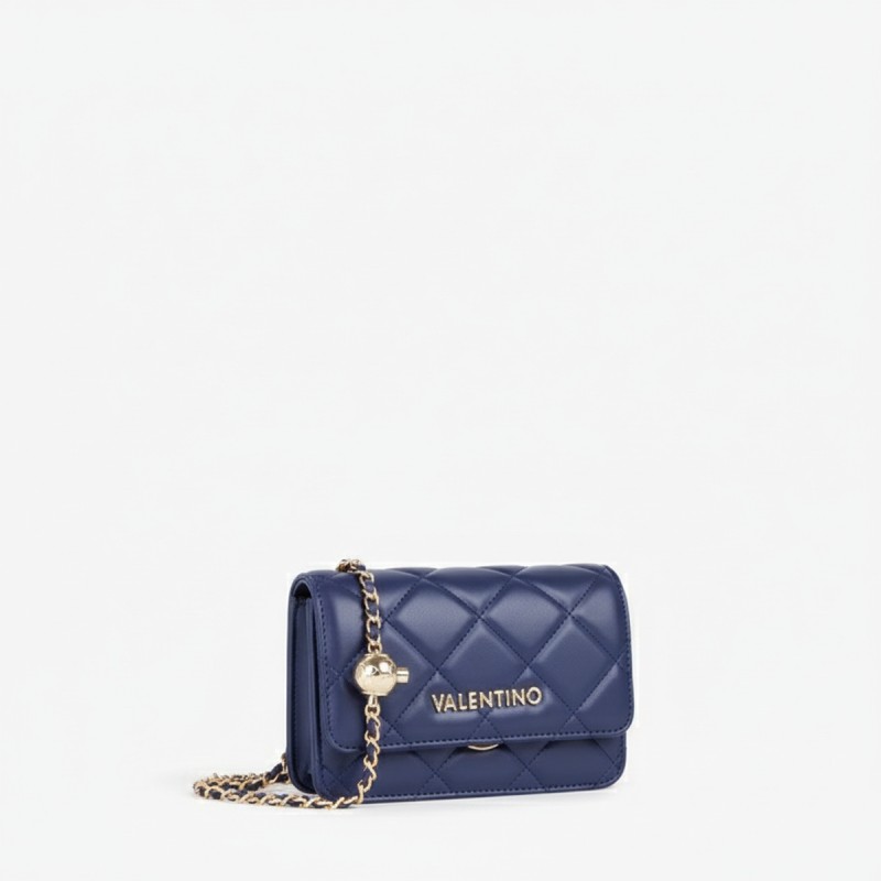 Mario Valentino Quilted Chain Bag Navy