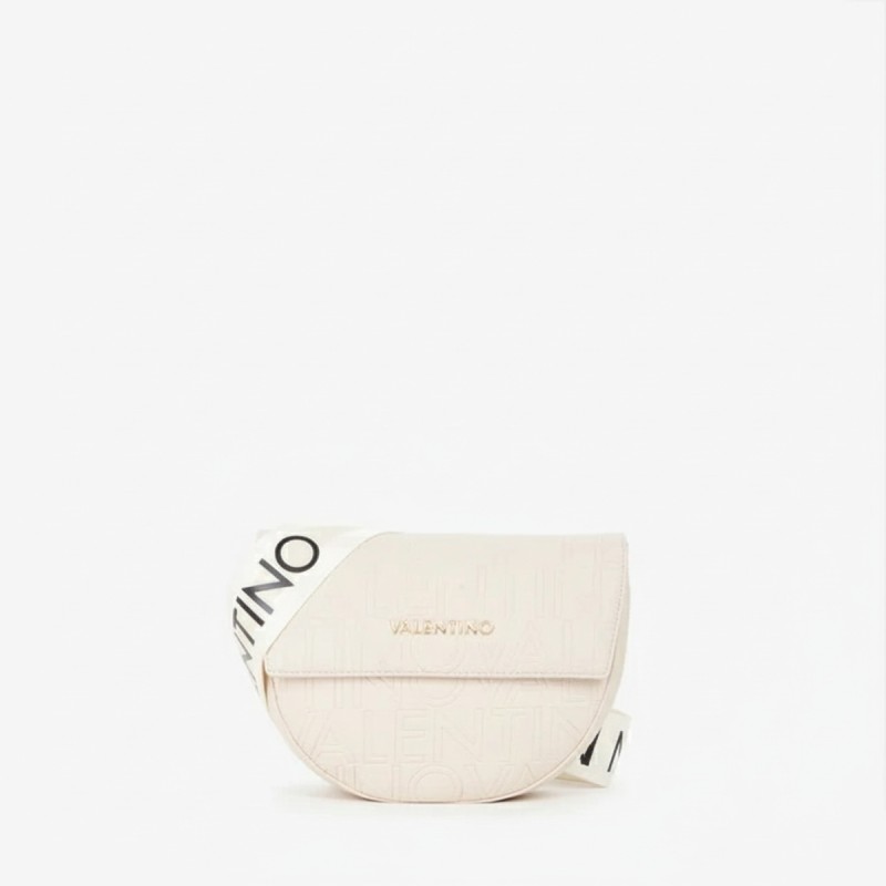 Mario Valentino Round Crossbody Bag Cream White