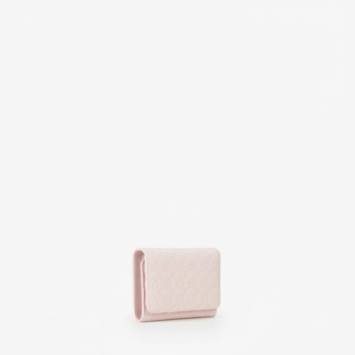 Mario Valentino Quilted Card Holder Pink