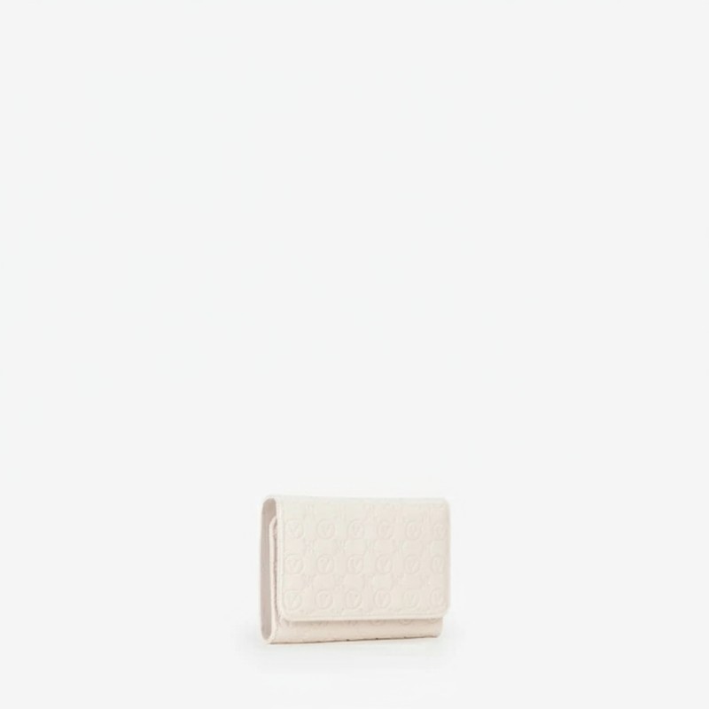 Mario Valentino Compact Wallet Cream White