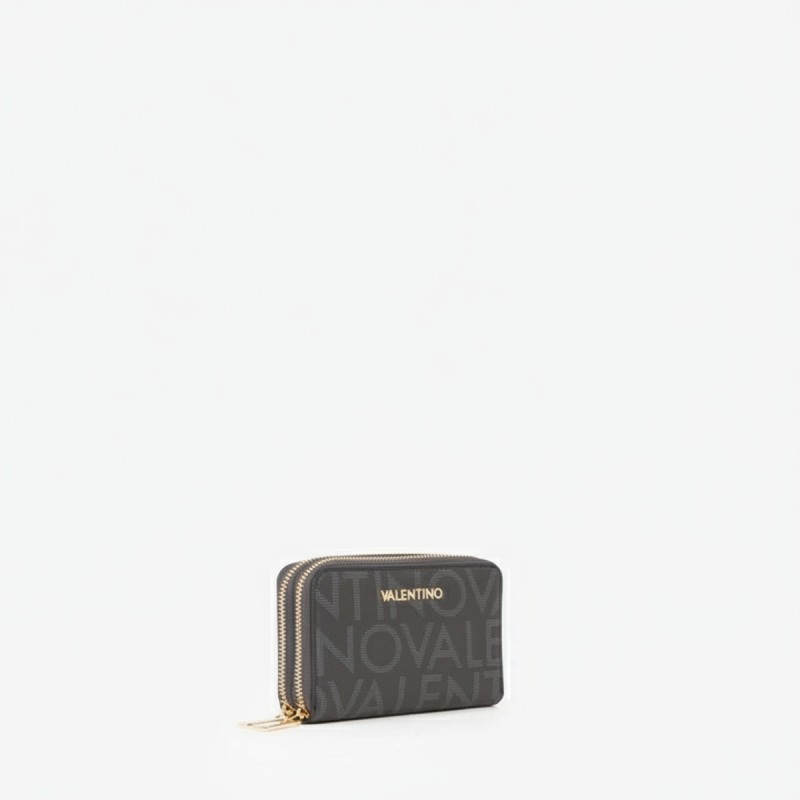 Mario Valentino Logo Print Wallet Black
