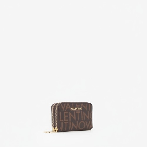 Mario Valentino Logo Print Wallet Brown
