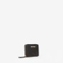 Mario Valentino Black Embossed Zip Wallet
