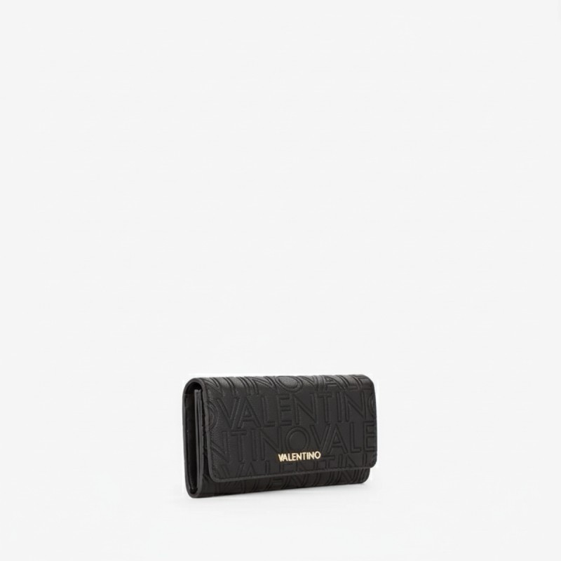 Mario Valentino Embossed Logo Wallet Black