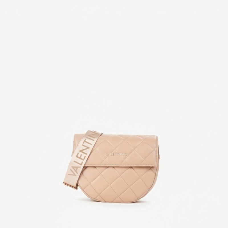 Mario Valentino Quilted Crossbody Bag Beige