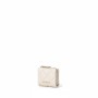Mario Valentino Quilted Zip Wallet Cream