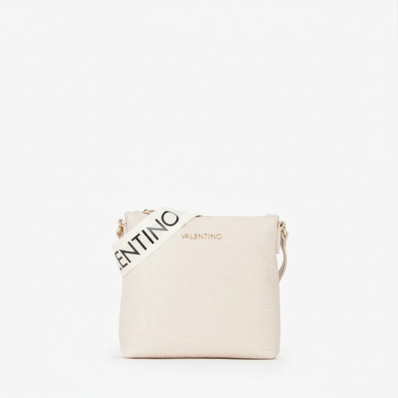 Mario Valentino Quilted Crossbody Bag Cream