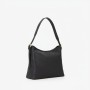Mario Valentino Embossed Logo Shoulder Bag Black