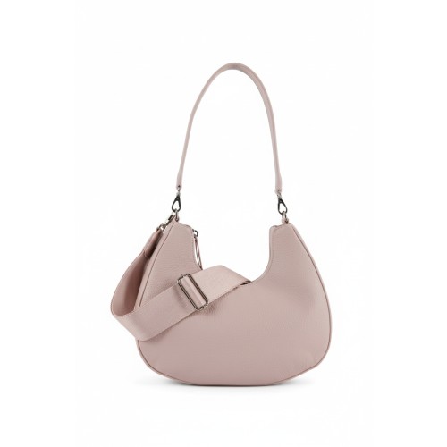 Mario Valentino Crescent Shoulder Bag Nude