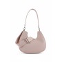 Mario Valentino Crescent Shoulder Bag Nude