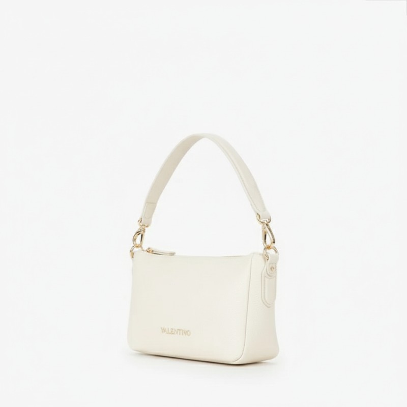 Mario Valentino Cream Leather Shoulder Bag
