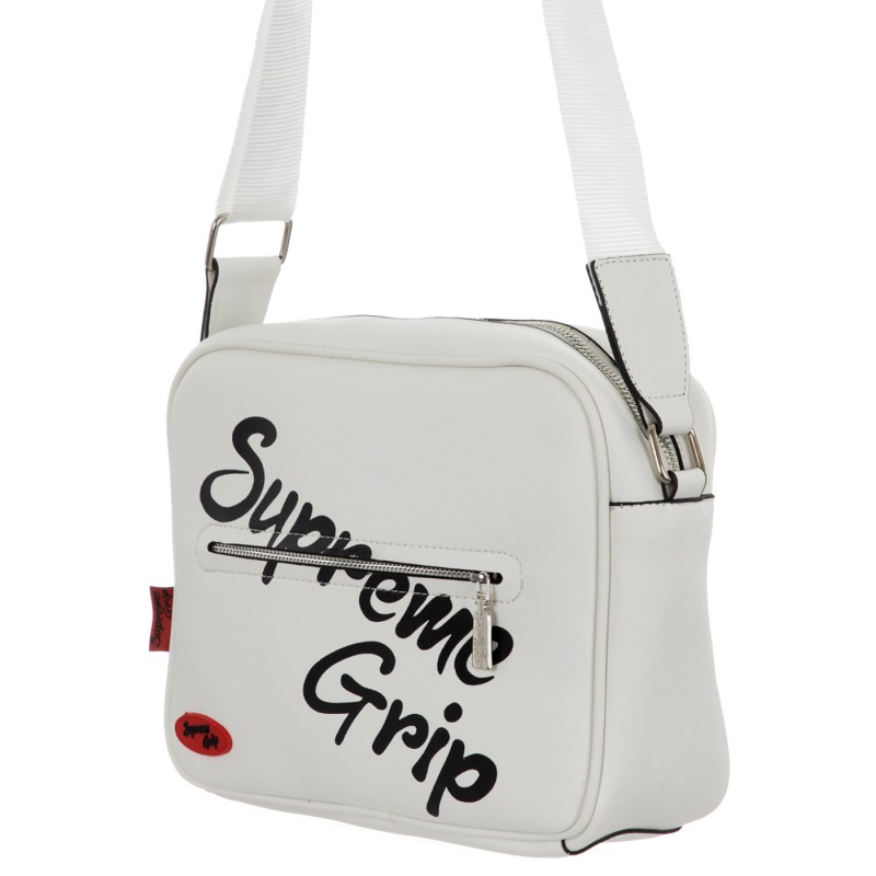 Supreme Grip Script Logo Crossbody Bag White