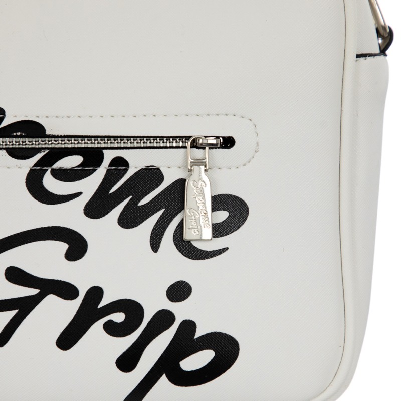 Supreme Grip Script Logo Crossbody Bag White