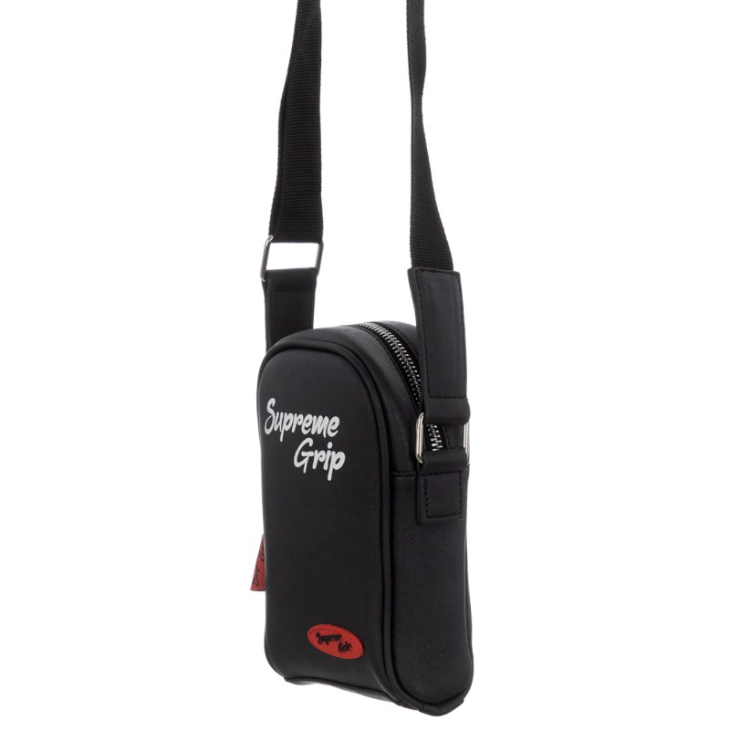Supreme Grip Black Crossbody Shoulder Bag