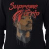 Supreme Grip Portrait Print Crewneck Sweatshirt Black
